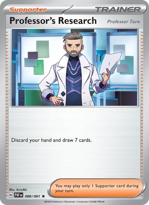 Professor's Research 088 · Paldean Fates