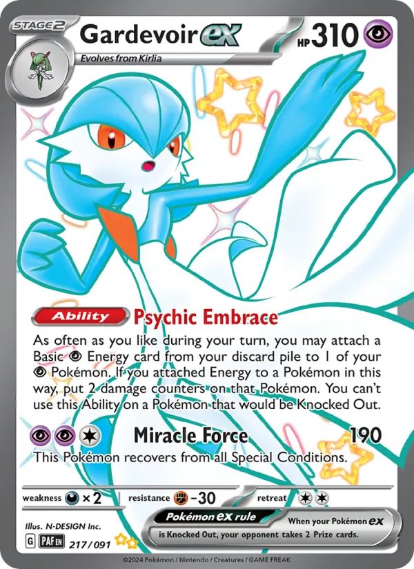 Gardevoir ex 217 · Paldean Fates