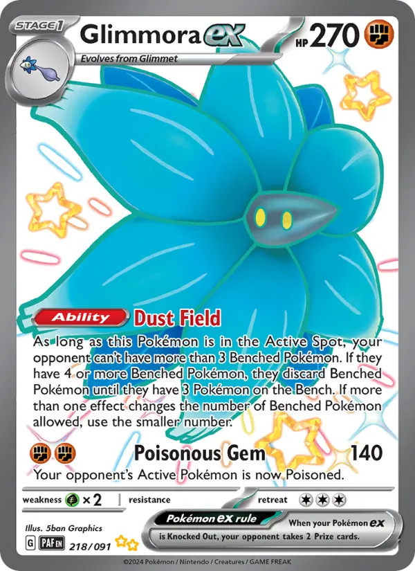 Glimmora ex 218 · Paldean Fates