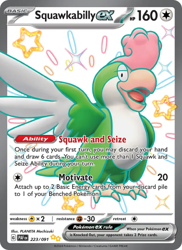 Squawkabilly ex 223 · Paldean Fates