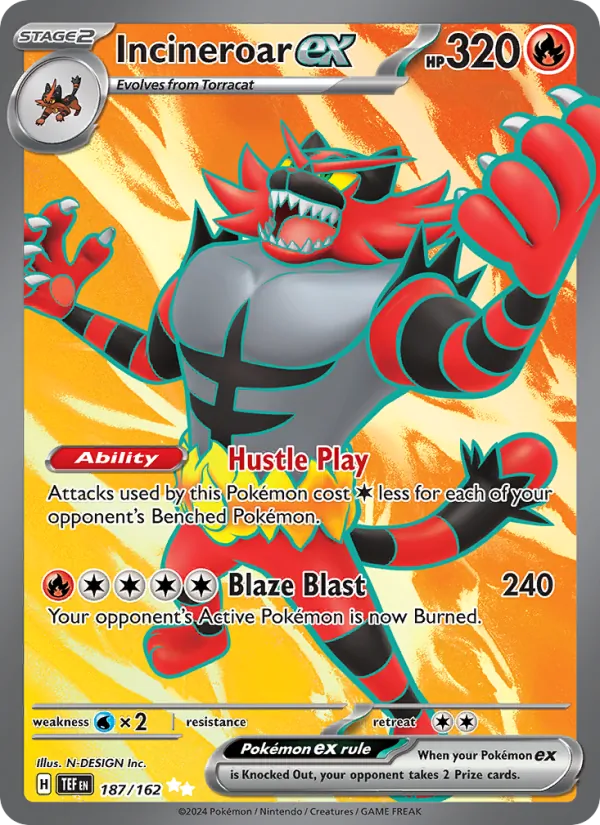 Incineroar ex 187 · Temporal Forces