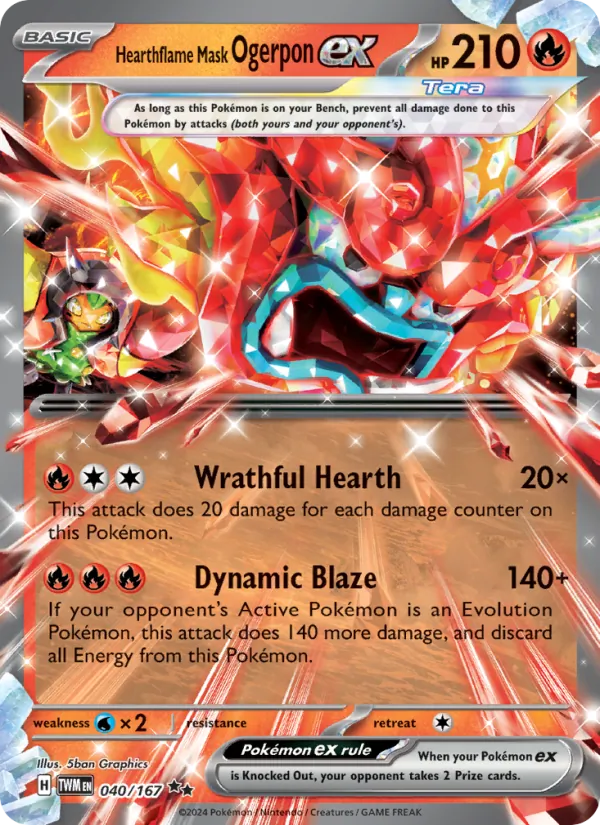 Hearthflame Mask Ogerpon ex 040 · Twilight Masquerade