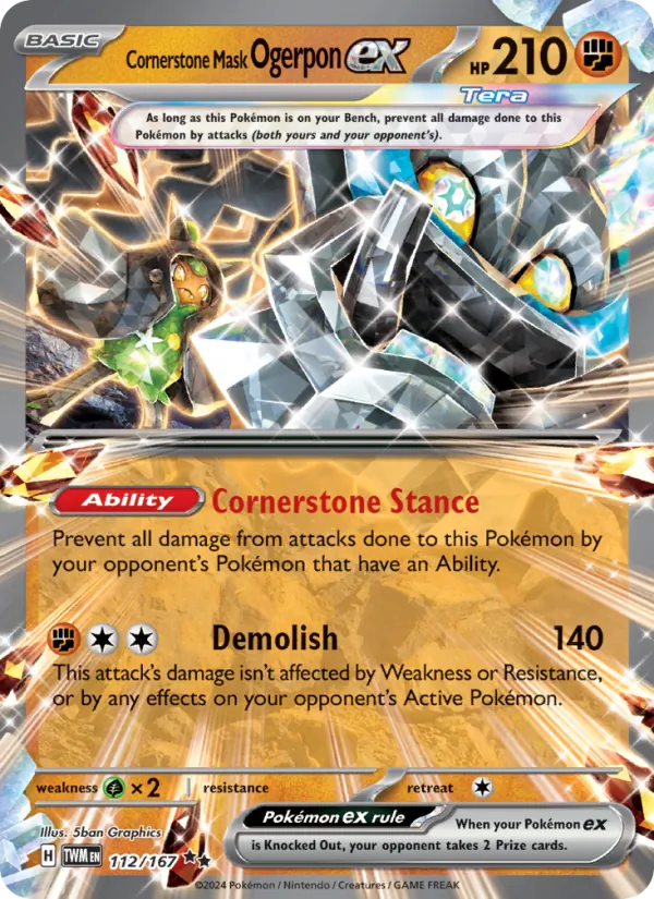 Cornerstone Mask Ogerpon ex 112 · Twilight Masquerade