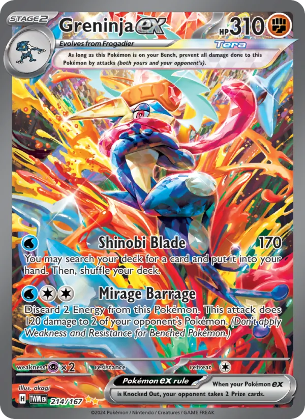 Greninja ex 214 · Twilight Masquerade
