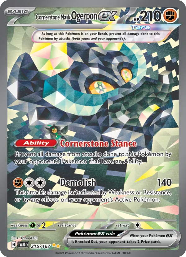 Cornerstone Mask Ogerpon ex 215 · Twilight Masquerade