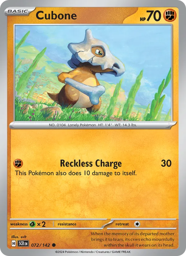 Cubone 072 · Stellar Crown