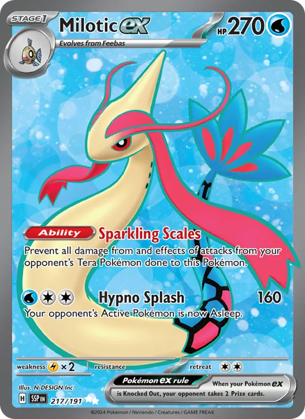 Milotic ex 217 · Surging Sparks
