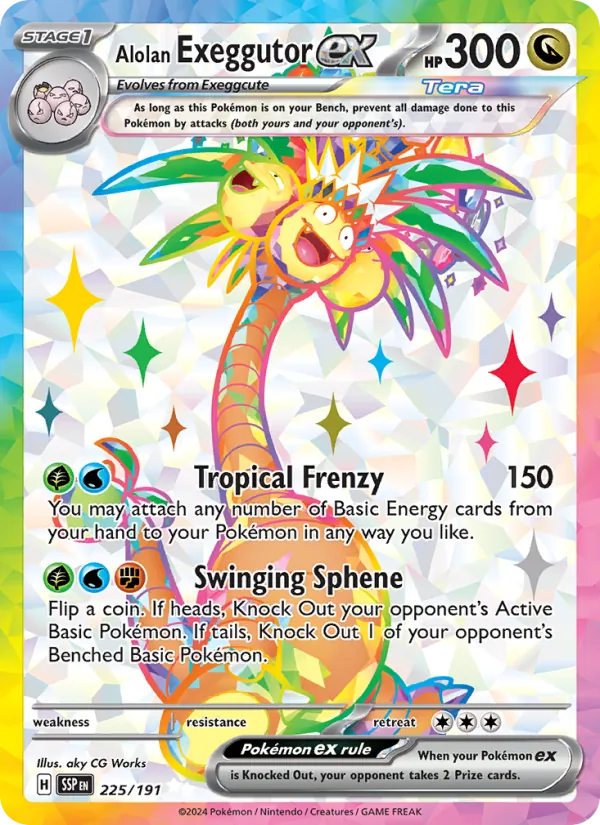 Alolan Exeggutor ex 225 · Surging Sparks