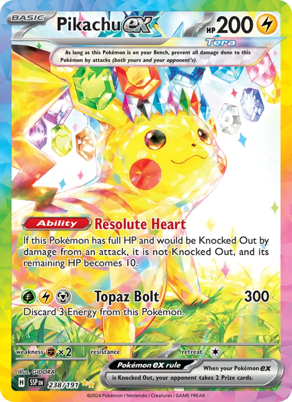 Pikachu ex 238 · Surging Sparks