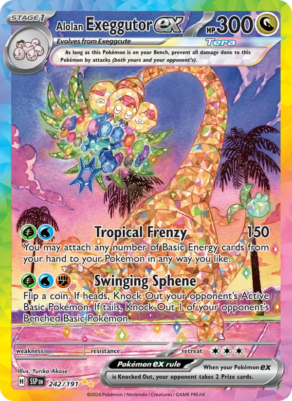Alolan Exeggutor ex 242 · Surging Sparks