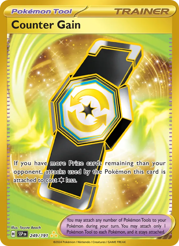 Counter Gain 249 · Surging Sparks