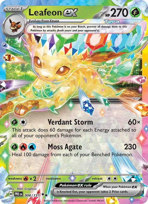 Leafeon ex 006 · Prismatic Evolutions
