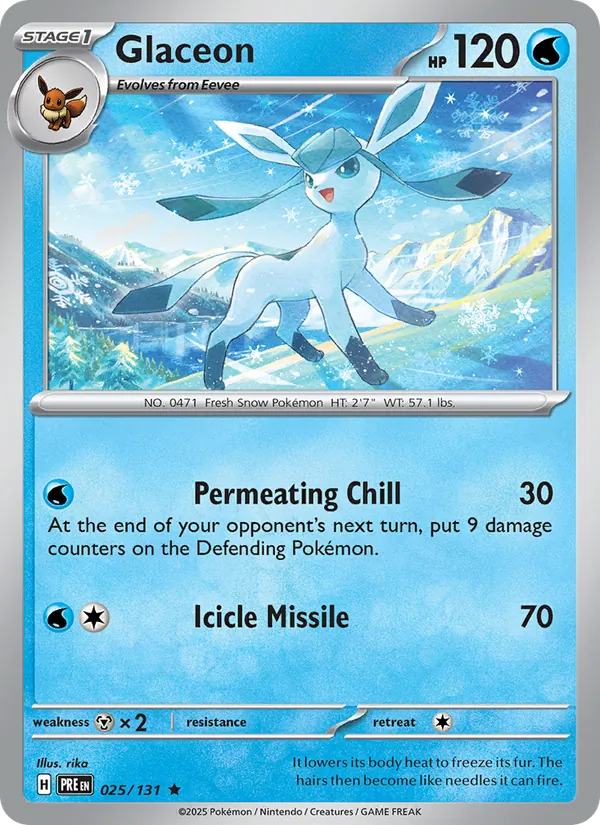 Glaceon 025 · Prismatic Evolutions