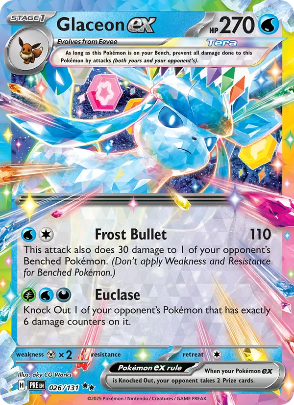 Glaceon ex 026 · Prismatic Evolutions