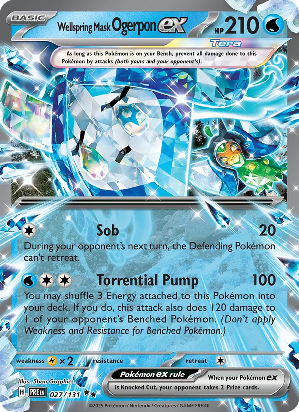 Wellspring Mask Ogerpon ex 027 · Prismatic Evolutions