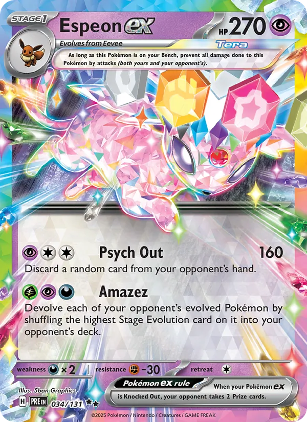 Espeon ex 034 · Prismatic Evolutions