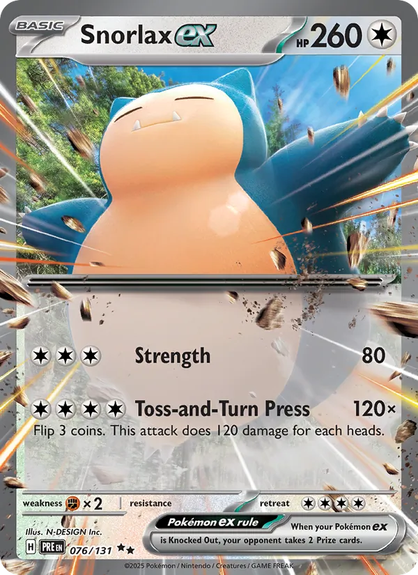 Snorlax ex 076 · Prismatic Evolutions