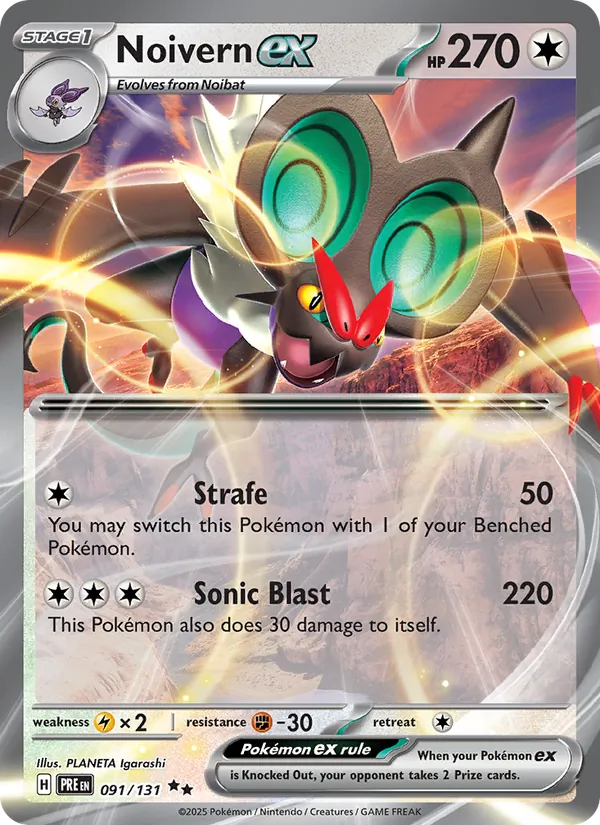 Noivern ex 091 · Prismatic Evolutions