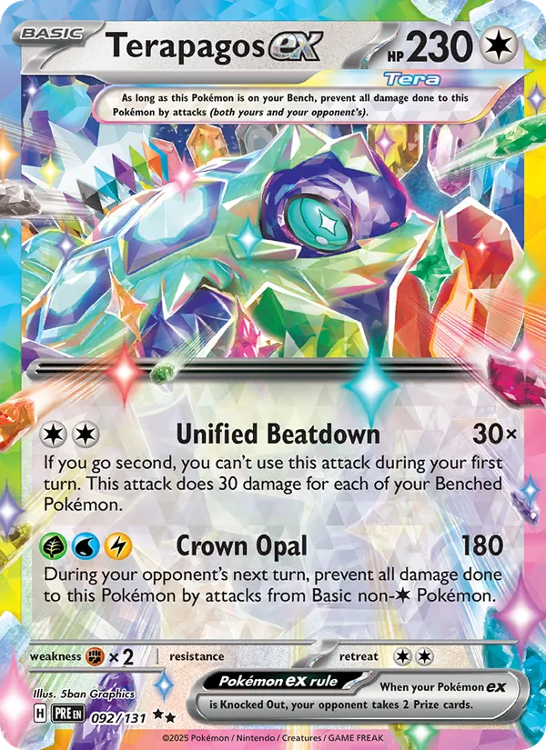 Terapagos ex 092 · Prismatic Evolutions