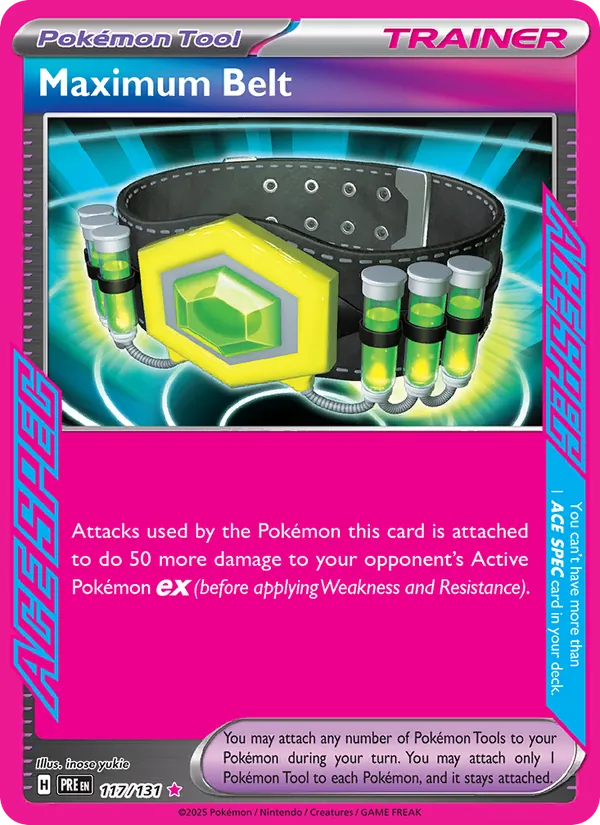 Maximum Belt 117 · Prismatic Evolutions