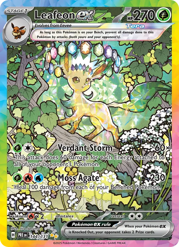 Leafeon ex 144 · Prismatic Evolutions
