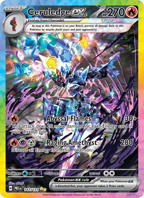 Ceruledge ex 147 · Prismatic Evolutions