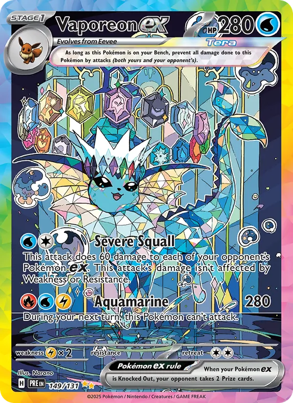 Vaporeon ex 149 · Prismatic Evolutions