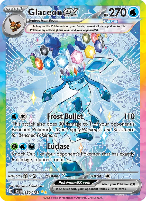 Glaceon ex 150 · Prismatic Evolutions