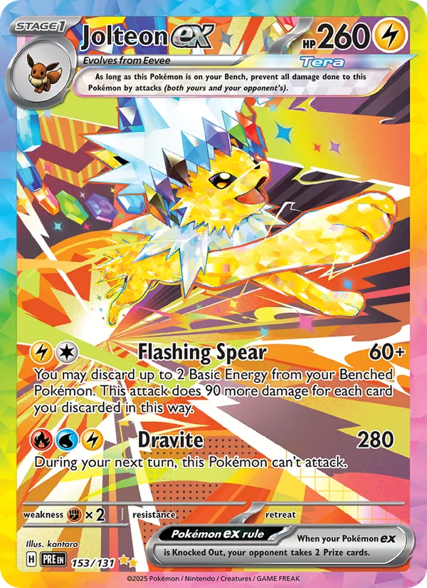 Jolteon ex 153 · Prismatic Evolutions