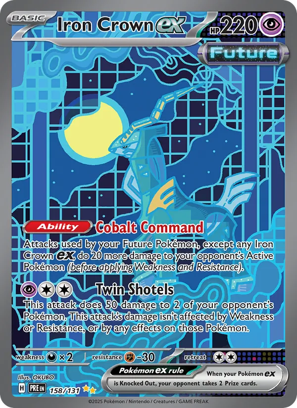Iron Crown ex 158 · Prismatic Evolutions