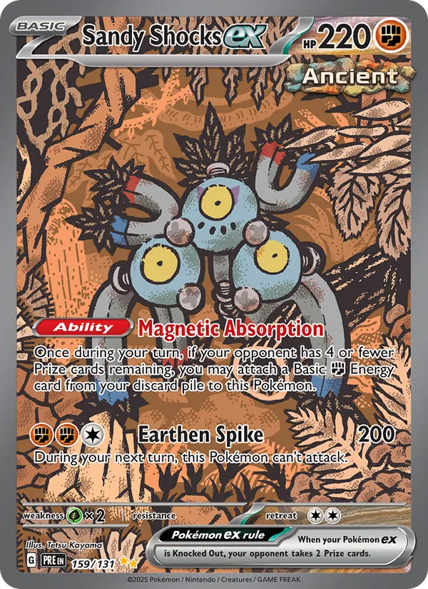 Sandy Shocks ex 159 · Prismatic Evolutions