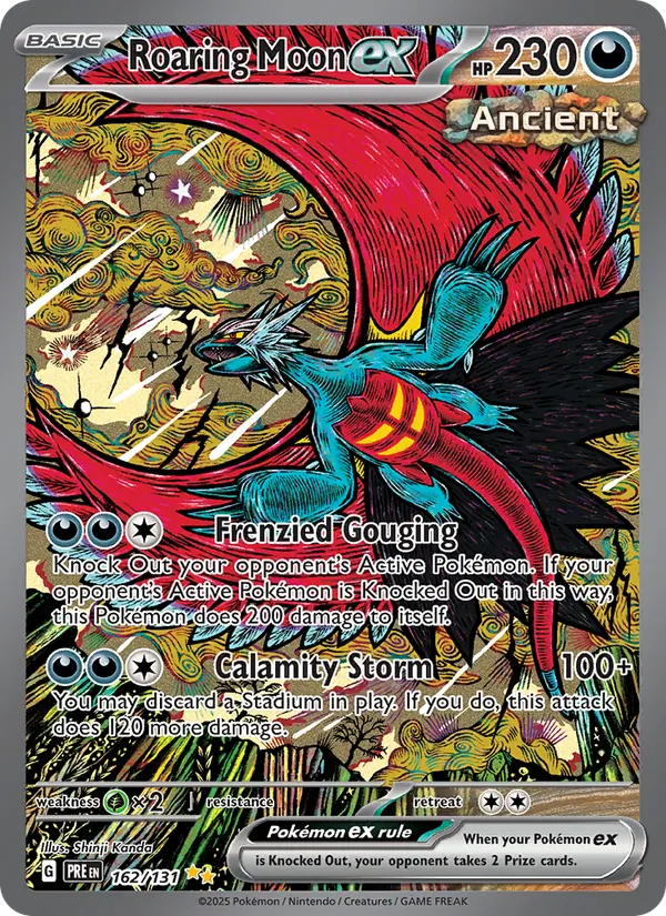 Roaring Moon ex 162 · Prismatic Evolutions
