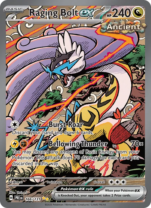 Raging Bolt ex 166 · Prismatic Evolutions