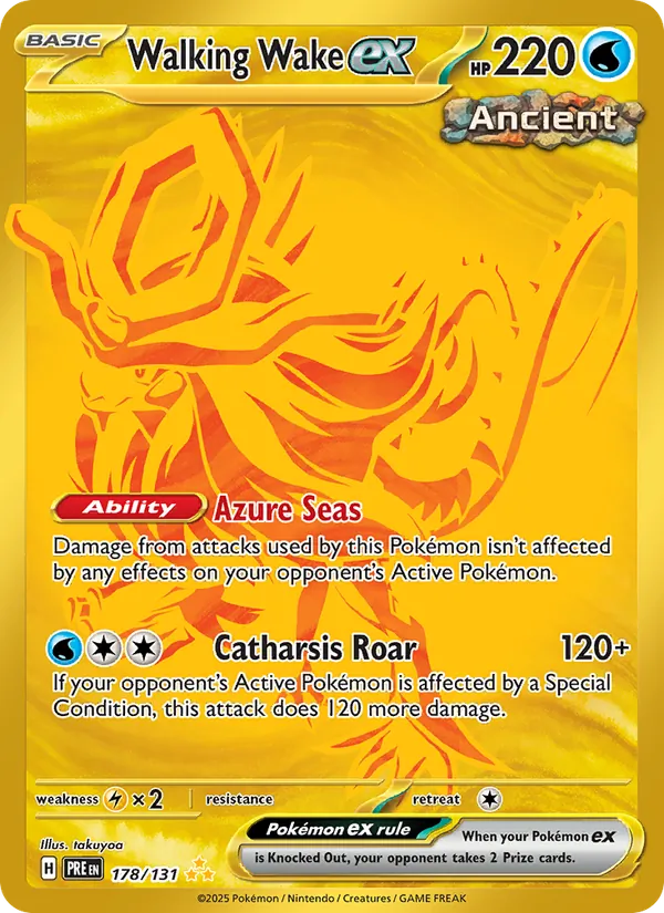 Walking Wake ex 178 · Prismatic Evolutions