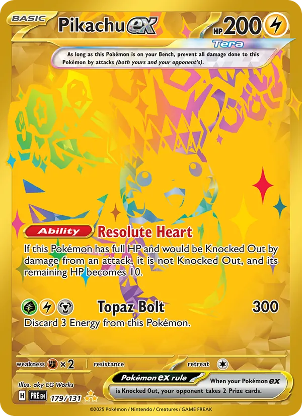 Pikachu ex 179 · Prismatic Evolutions