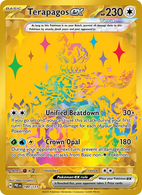 Terapagos ex 180 · Prismatic Evolutions