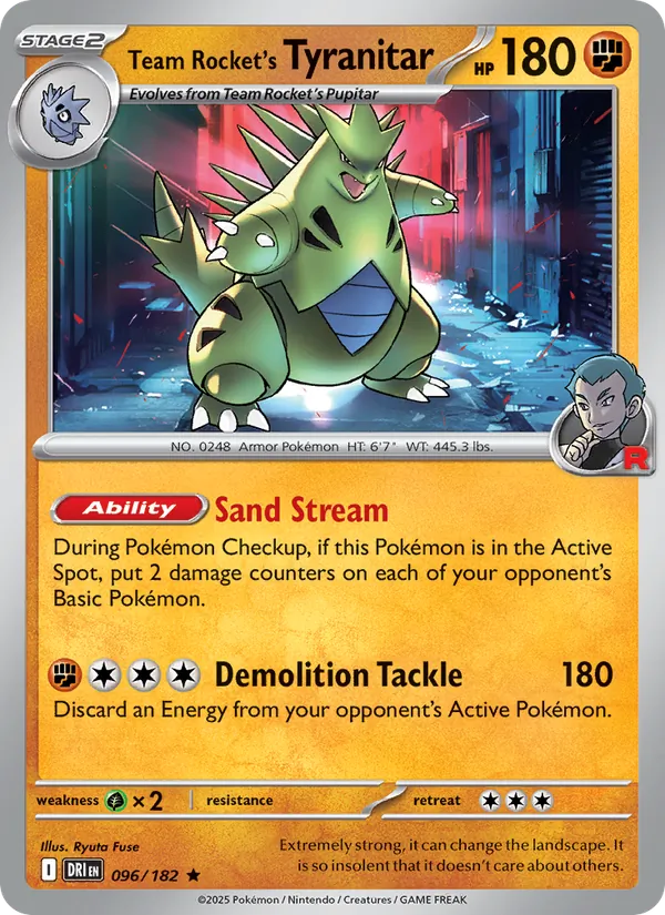 Team Rocket's Tyranitar 096 · Destined Rivals