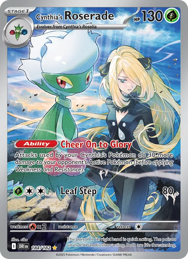 Cynthia's Roserade 184 · Destined Rivals
