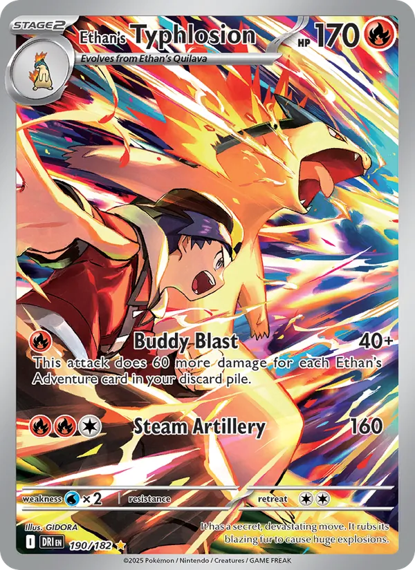 Ethan's Typhlosion 190 · Destined Rivals