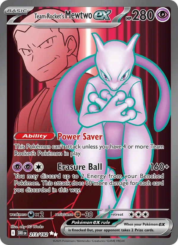 Team Rocket's Mewtwo ex 213 · Destined Rivals