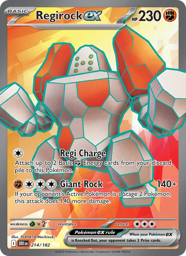 Regirock ex 214 · Destined Rivals