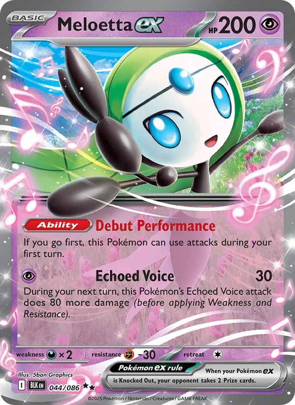 Meloetta ex 044 · Black Bolt