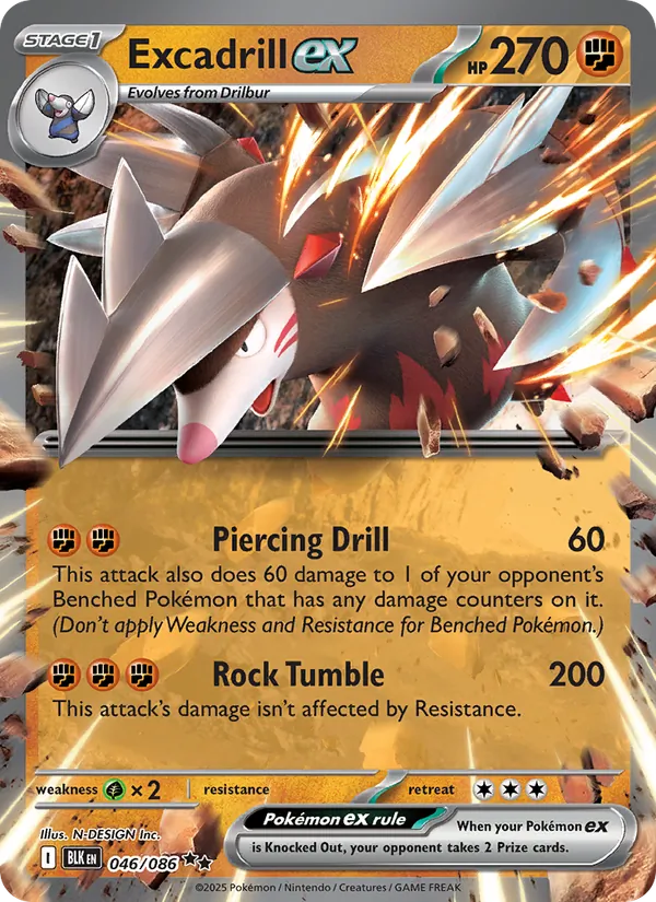 Excadrill ex 046 · Black Bolt