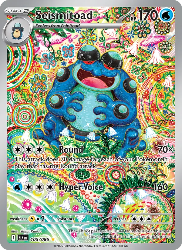 Seismitoad 105 · Black Bolt