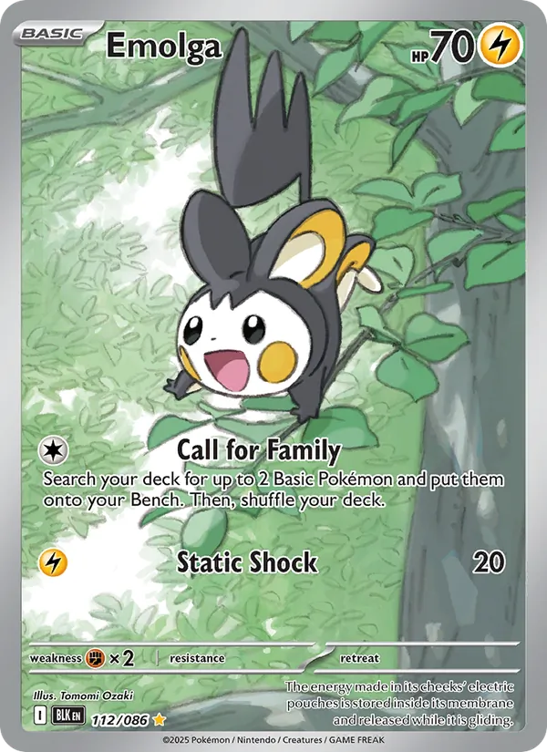 Emolga 112 · Black Bolt