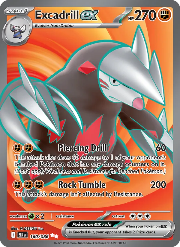 Excadrill ex 160 · Black Bolt