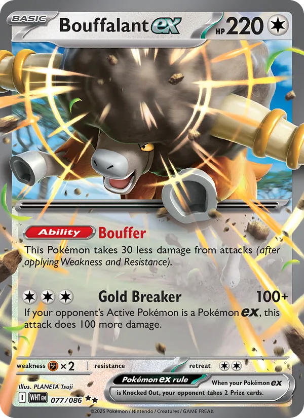 Bouffalant ex 077 · White Flare