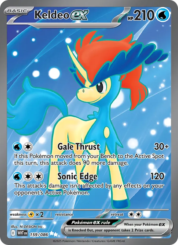 Keldeo ex 159 · White Flare