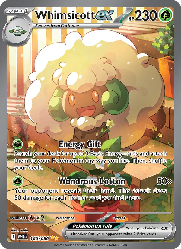 Whimsicott ex 165 · White Flare