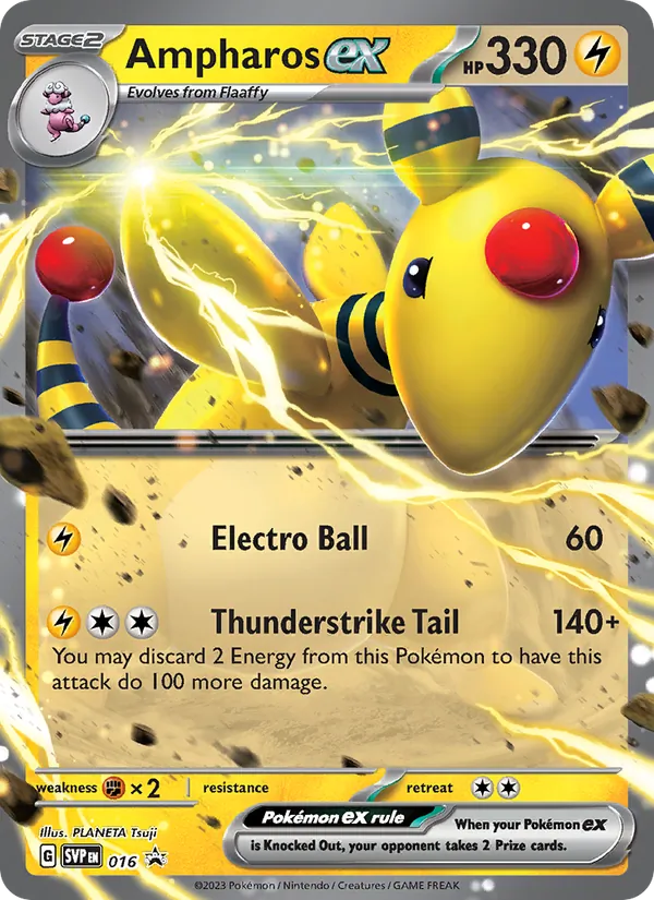 Ampharos ex 016 · SVP Black Star Promos